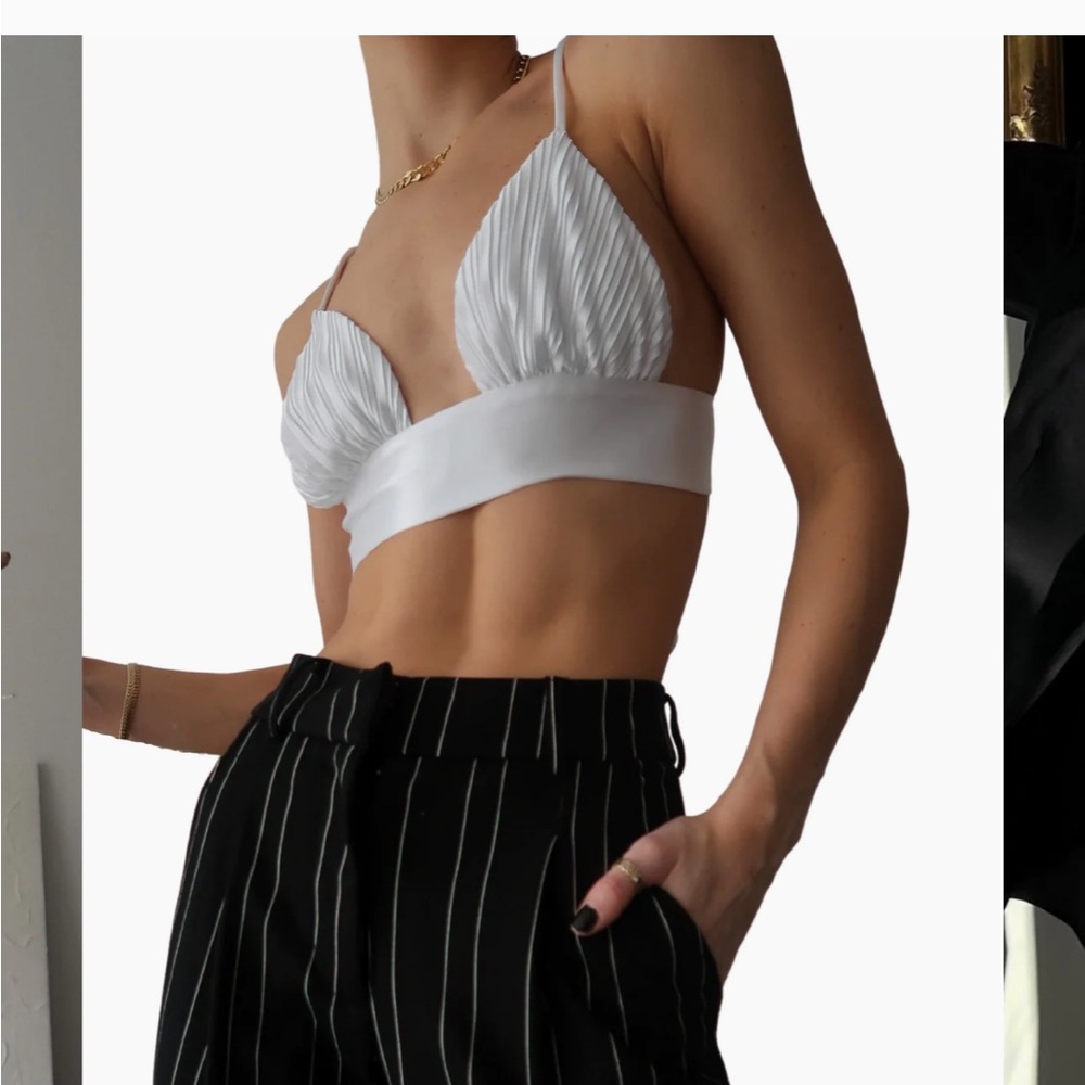 NWOT Gergana Ivanova Isabella Top White Medium